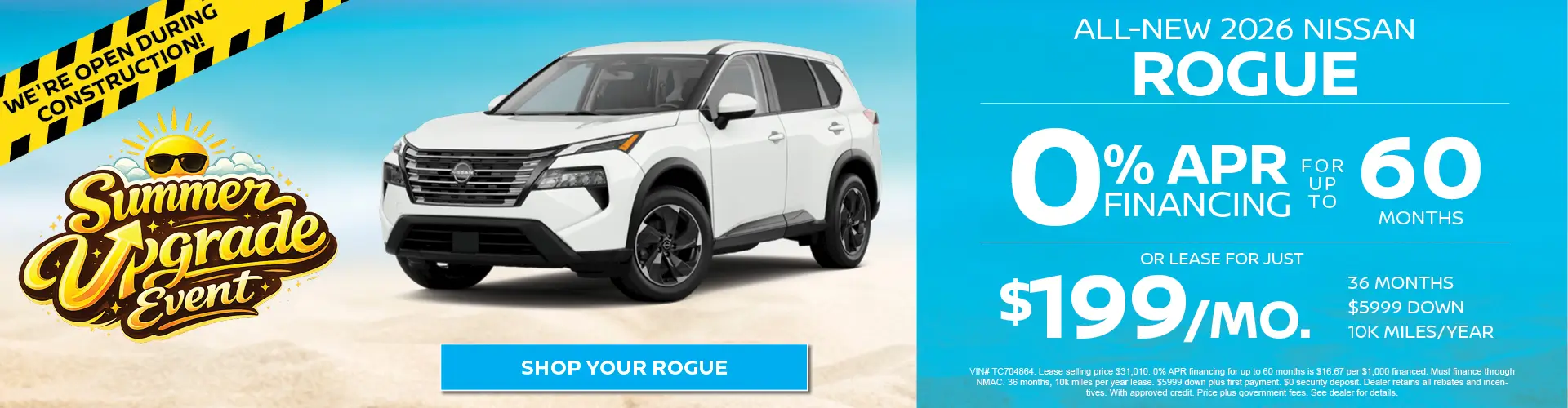 Special offer on    New 2026 Nissan Rogue